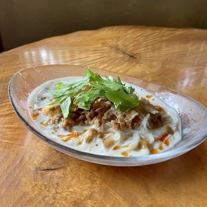 Vegan noodle  at Rokaku Tea House - Hexagon Cafe  in Miyajima