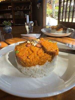 Vegan curry   at Rokaku Tea House - Hexagon Cafe  in Miyajima