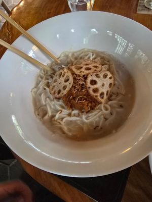 Ramen at Rokaku Tea House - Hexagon Cafe  in Miyajima