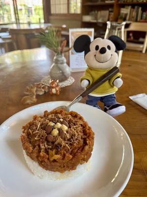 Vegan curry  at Rokaku Tea House - Hexagon Cafe  in Miyajima
