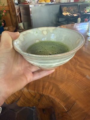 Matcha  at Rokaku Tea House - Hexagon Cafe  in Miyajima