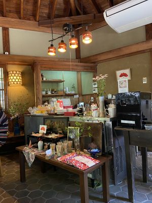 Inside  at Rokaku Tea House - Hexagon Cafe  in Miyajima