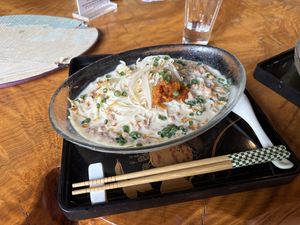Cold Vegan Ramen  at Rokaku Tea House - Hexagon Cafe  in Miyajima