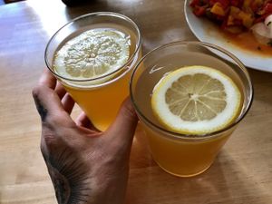 lemonade (very good, selfmade) at Beetroot in Frankfurt