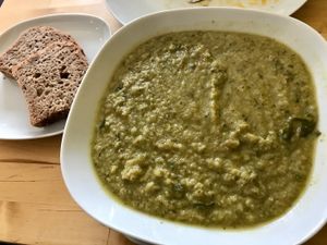 kohlrabi & parsley soup at Beetroot in Frankfurt