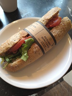 they ran out of vegan sandwiches but made fresh ones for us 🥹 at Green Caffè Nero in Warsaw