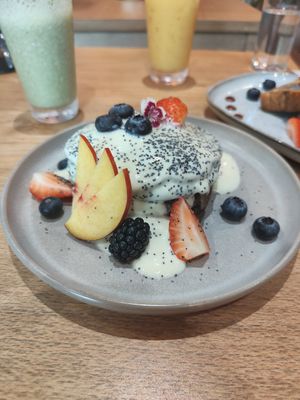 Pancakes at Morgentau. in Barcelona