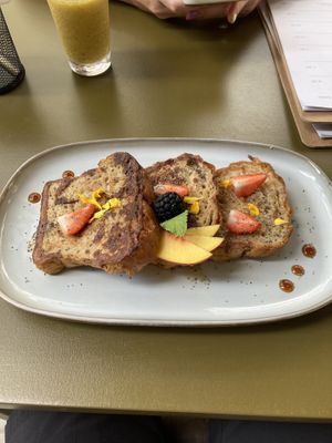 Sourdough French Toast!  at Morgentau. in Barcelona