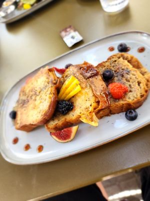 French Toast! So delicious! at Morgentau. in Barcelona
