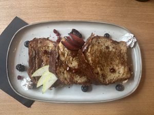 French toast  at Morgentau. in Barcelona