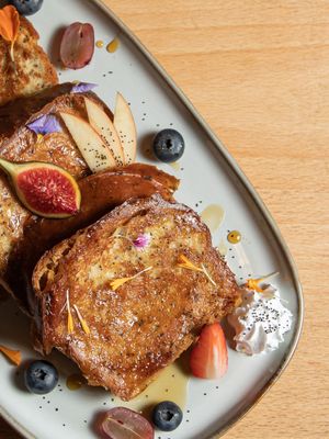 French Toast at Morgentau. in Barcelona