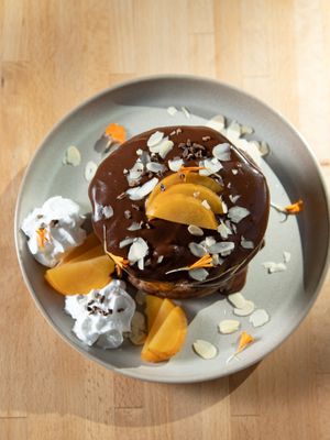 Chocolate Orange Pancake
 at Morgentau. in Barcelona