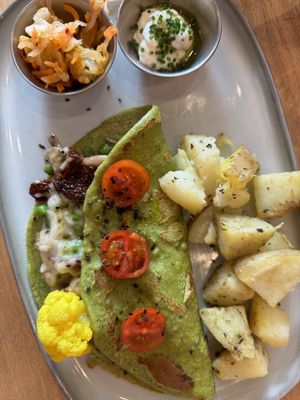 Omelette  at Morgentau. in Barcelona