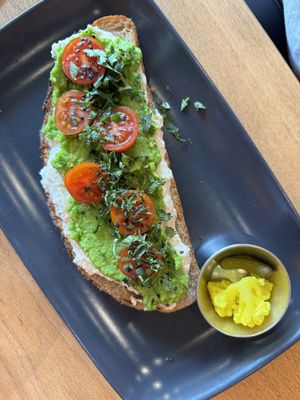 Whole Wheat Sourdough Bread Green Toast  at Morgentau. in Barcelona
