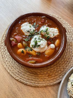 Shakshuka delicious!  at Morgentau. in Barcelona