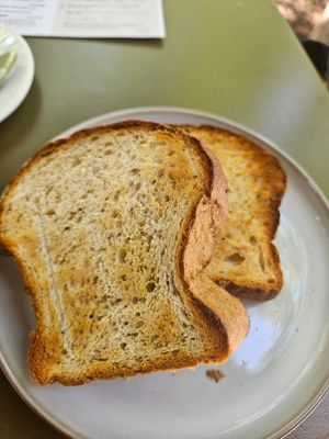 Ecological fermented sourdough brioche toasts at Morgentau. in Barcelona