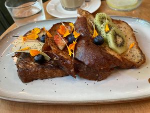 French toast   at Morgentau. in Barcelona