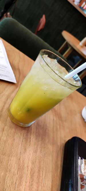 Ginger mint lemonade at Morgentau. in Barcelona