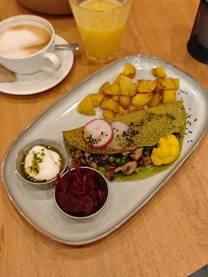 Omelette at Morgentau. in Barcelona