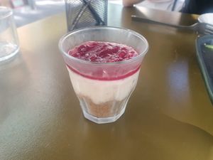 Cheesecake at Morgentau. in Barcelona