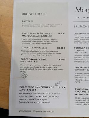 Sweet options #Veganuary at Morgentau. in Barcelona