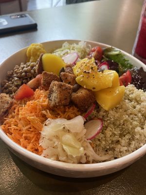 Quinoa bowl  at Morgentau. in Barcelona