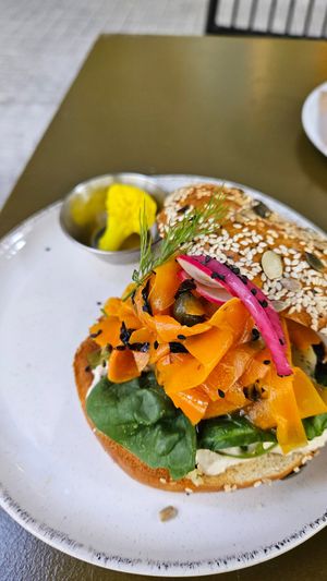 Lax Bagel at Morgentau. in Barcelona