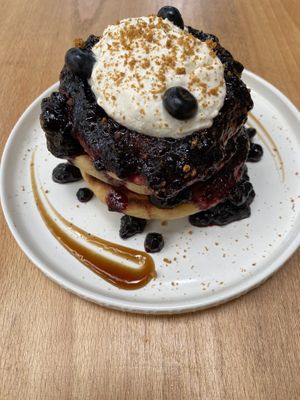 pancakes  at Morgentau. in Barcelona