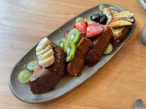 French toast  at Morgentau. in Barcelona