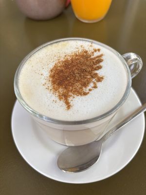 chai latte at Morgentau. in Barcelona