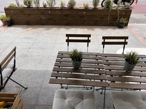 Outside seating   at Vitamince in Podgorica