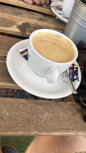 Cappuccino with almond milk  at Vitamince in Podgorica