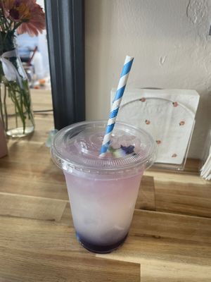 Butterfly pea lemonade   at Garden Party in Rockledge