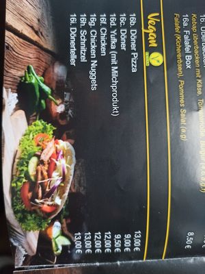 Vegane Auswahl at ISTANBUL Döner & Pizza in Offenburg