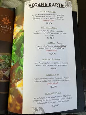 Vegane Karte im Menü. Online leider noch nicht upgedated.  at Lucki‘s in Freising