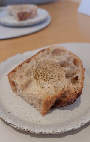 Porcini consommé - close-up #Veganuary at Legume Seoul in Seoul
