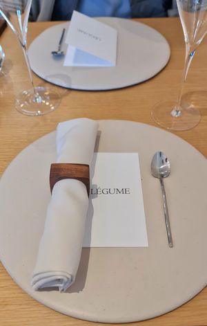 Table setting #Veganuary at Legume Seoul in Seoul