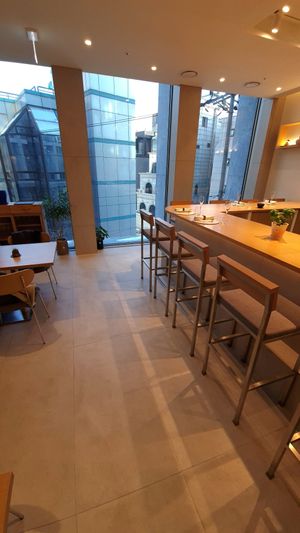 Interior of restaurant #Veganuary at Legume Seoul in Seoul