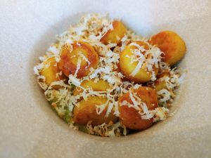 Mungbean gnocchi at Legume Seoul in Seoul