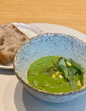 Zucchini soup  at Legume Seoul in Seoul