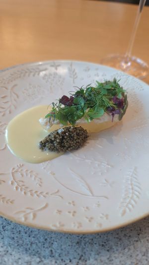 Christmas 2024 - course no. 3 "Pear & Vegan Caviar" at Legume Seoul in Seoul