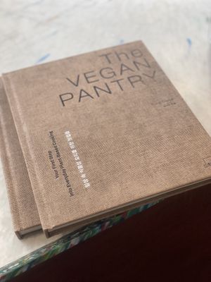 The first book by owner chef Siwoo, Seong!   at Legume Seoul in Seoul