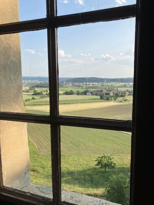 View from atop   at Gasthaus Schlosshalde in Winterthur
