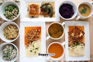 food in the bistro at Cafe Ukrop in St Petersburg