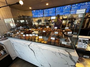 Pastries and menu - not much vegan options, but can be requested upon request    at Flour Bakery + Cafe - Beacon Hill in Boston