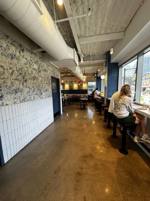 Second floor seating area - good for computer/remote work    at Flour Bakery + Cafe - Beacon Hill in Boston