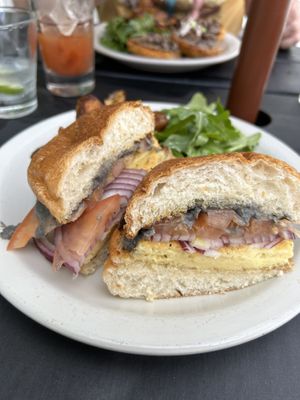 Breakfast sandwich w just egg   at The Flying Fox Tavern in Ridgewood