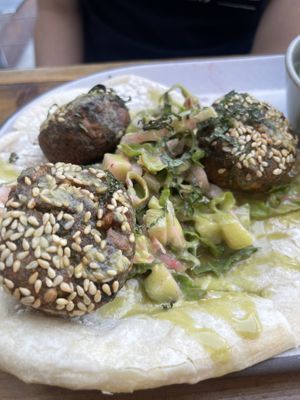 Falafel wrap  at Livbud Cafe in Seattle