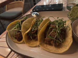 Lion’s Mane Tacos   at Livbud Cafe in Seattle