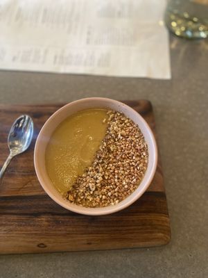 Sunchoke bisque   at Livbud Cafe in Seattle